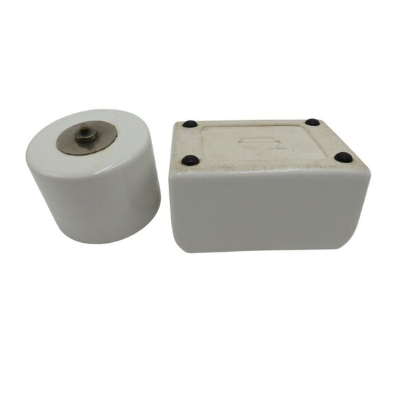 Ceramic Stoneware Desktop Rolling Stamp Moistener 1960's Vintage - Picture 8 of 10